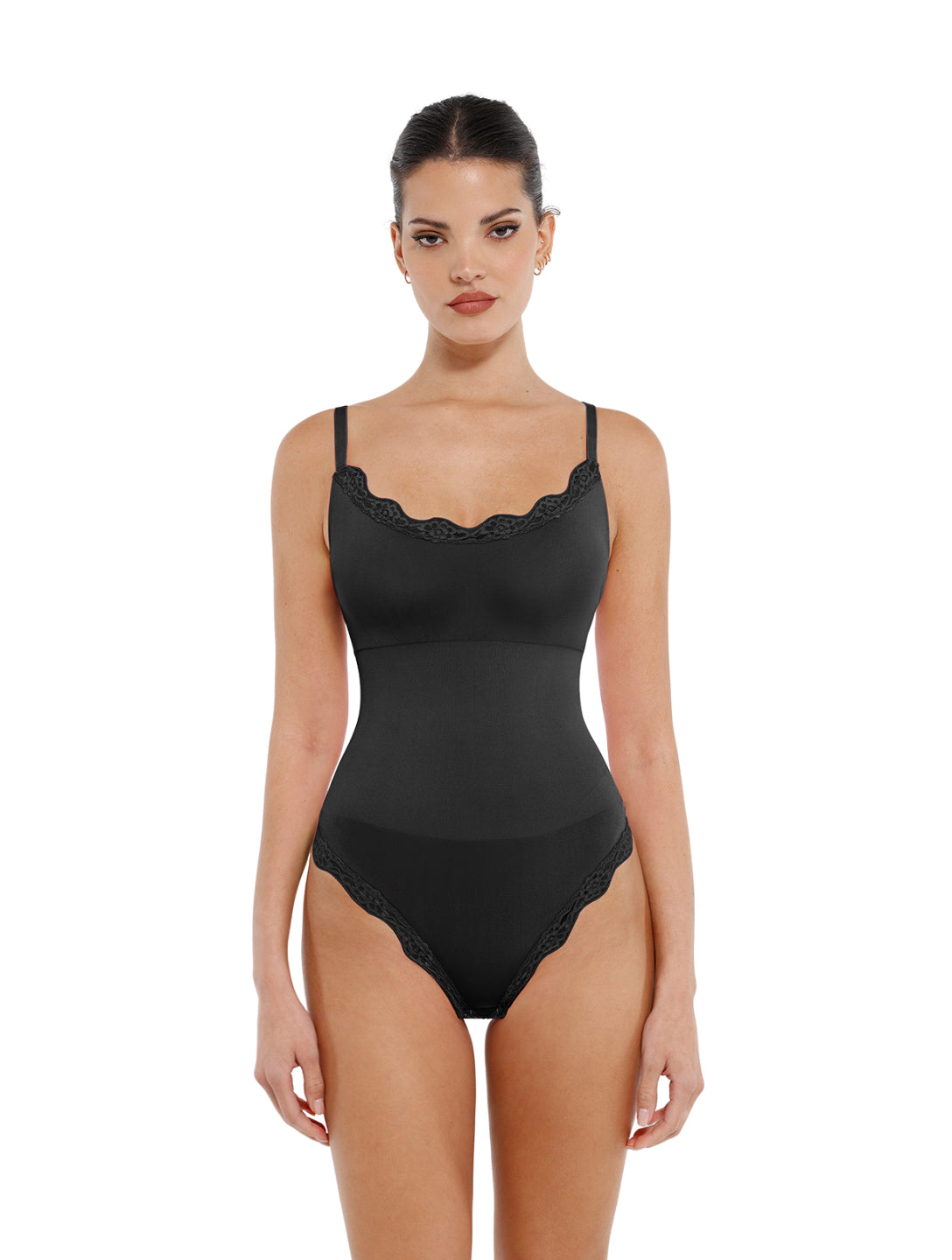 Body string sans coutures et à lacets