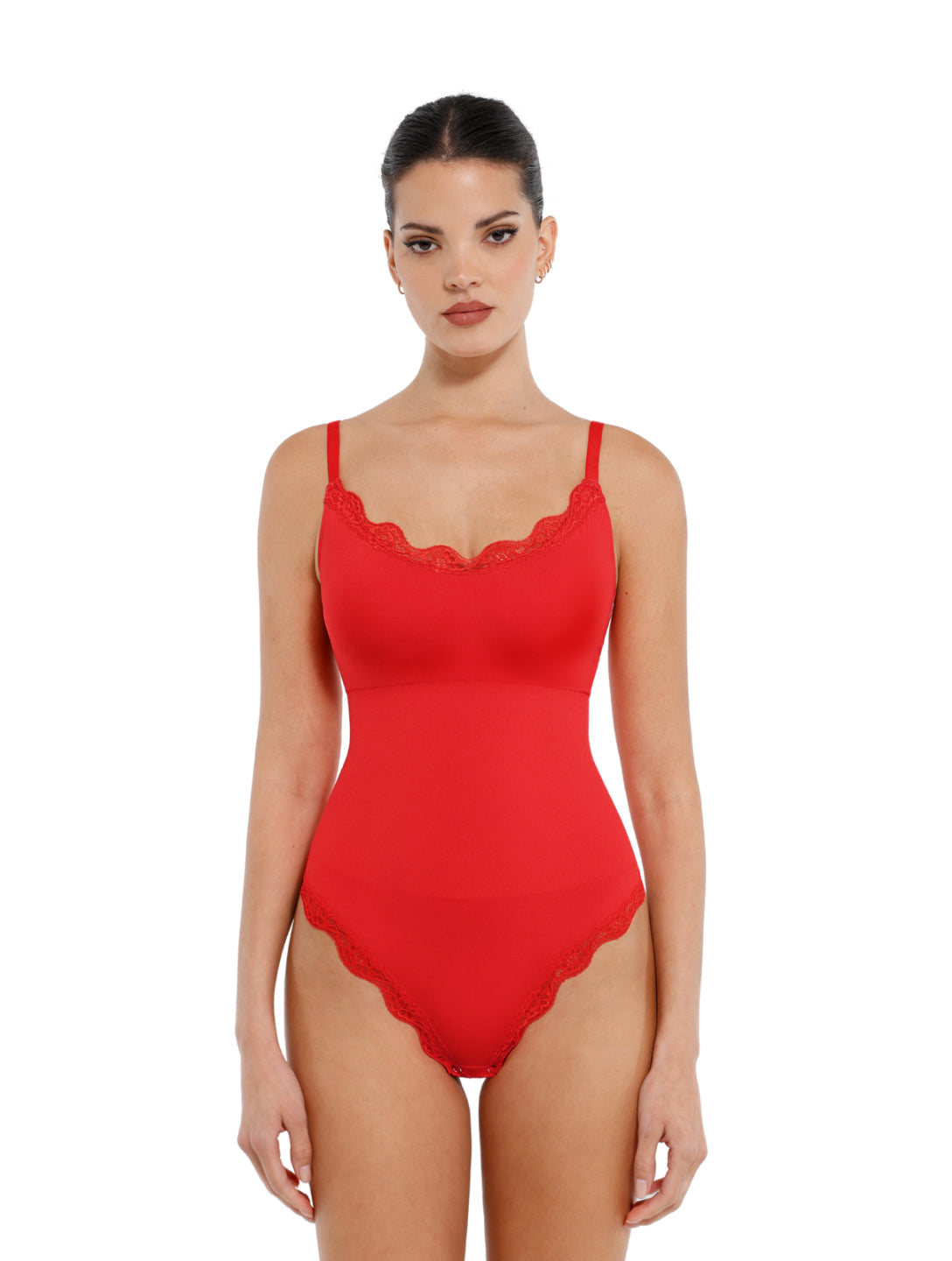 Body string sans coutures et à lacets