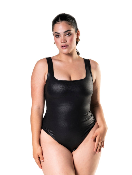 Body arraché aspect cuir